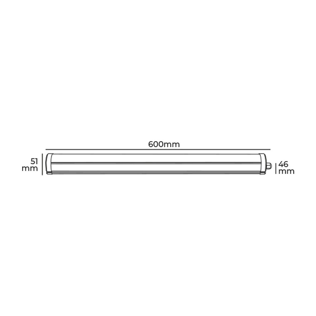 Striscia LED EDM 31406 18 W Luce LED (6400 K)